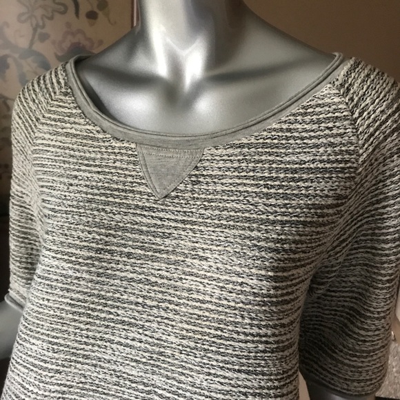 Meadow Rue Anthropologie Medium Shimmering Tweed Grey Boucher Tunic Top Dress - Picture 4 of 14